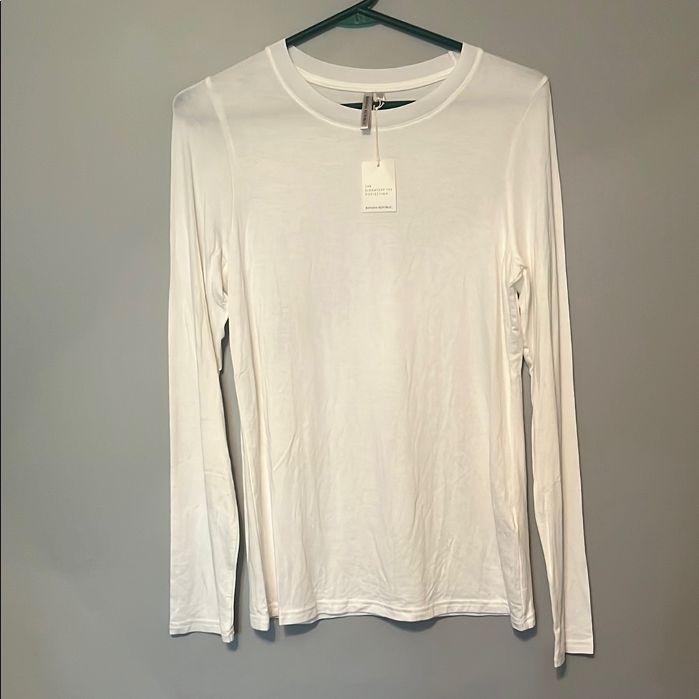 Banana Republic Fitted Long Sleeve T-Shirt